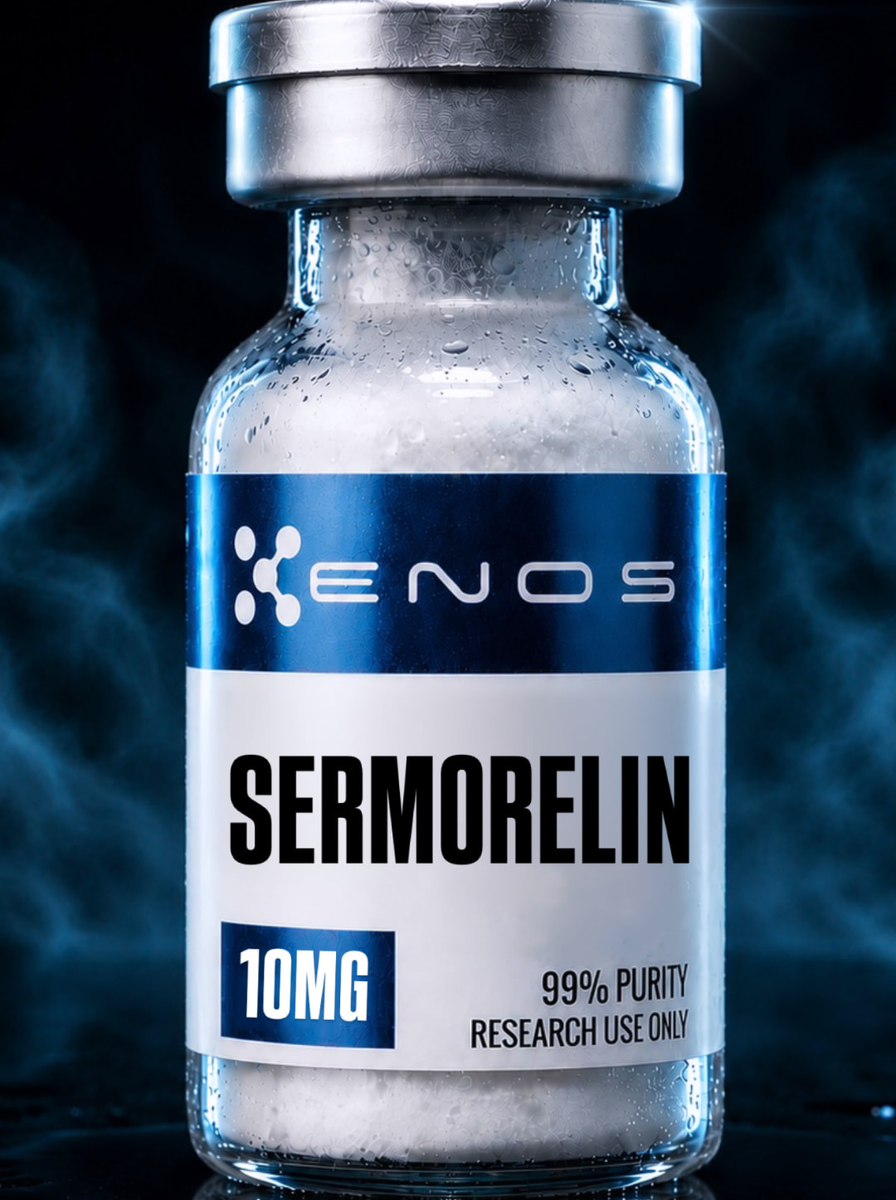 Sermorelin 10MG research vial — ENOS Labs USA